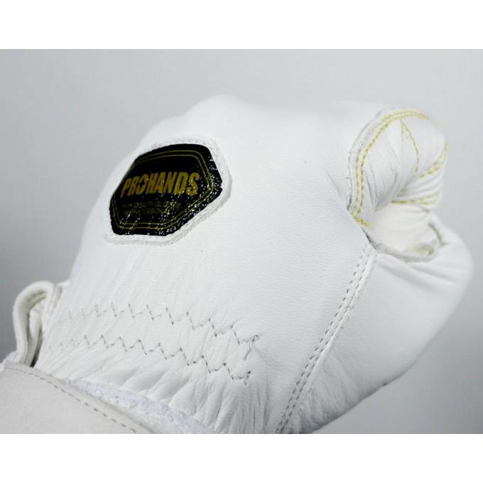 【メール便OK185円/4双まで】アラミド糸縫製で丈夫! 特大当/薄手 牛革 ロープ対応 消防革手 純白【CW-031】レスキュー 消防団 操法 救助 競技大会 訓練 安い |  | 10