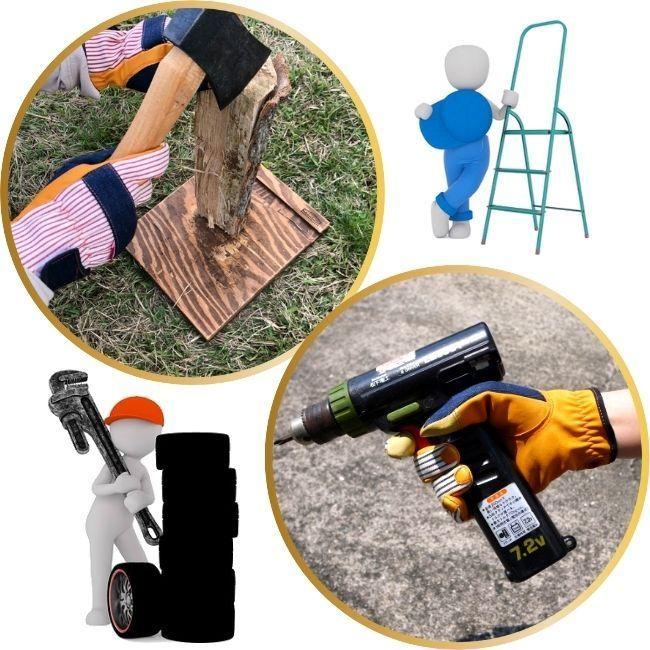 作業用革手袋 おしゃれ DIY キャンプ手袋 日曜大工 デニム 牛革 アウトドア 【DM-04 デニミスト】 PROHANDS 富士グローブ 革手袋 プロハンズ |  | 07