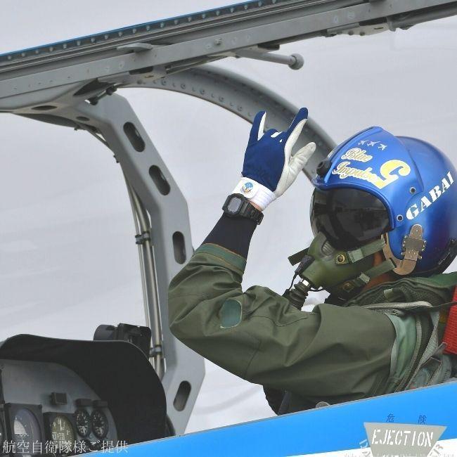 ブルーインパルス様実際ご使用手袋 (マーク入り!) 革手袋 パイロット