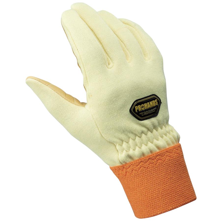 メール便OK185円/2双まで】PROHANDS アラミド×牛革 耐炎・耐切創【KY