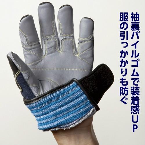 【メール便OK185円/2双まで】強靭なのに柔軟!!消防・災害 PROHANDS 【KZT-250 ネイビー】耐切創 災害 防災 ケブラー 消防手袋 作業用 消防団 救助 最強｜prohands｜06