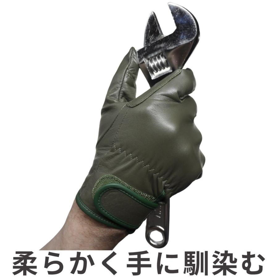 メール便OK185円/4双まで】作業用手袋 薄手 自衛隊 作業用革手袋【PH