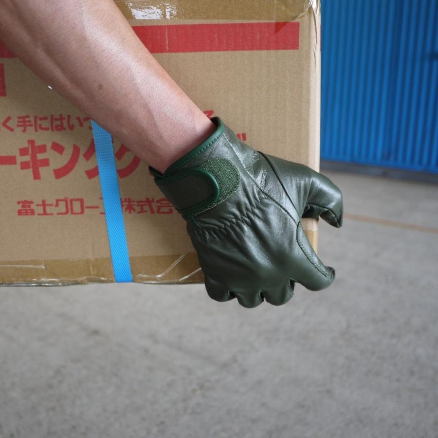 メール便OK185円/4双まで】作業用手袋 薄手 自衛隊 作業用革手袋【PH