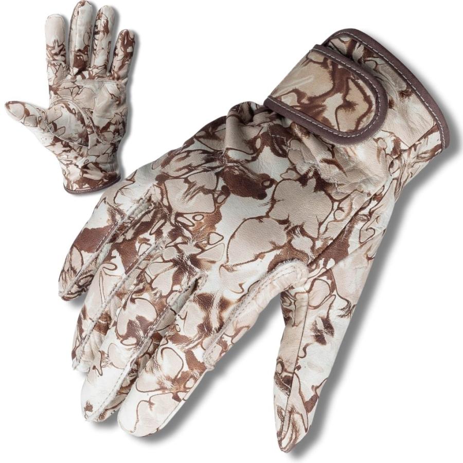 メール便OK185円/4双まで】茶迷彩 自衛隊 レンジャー手袋 革手袋 作業