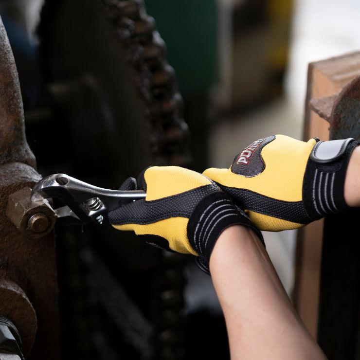 【メール便OK185円/4双まで】作業手袋 薄手 グリップ力抜群【PUライナーα】pu作業手袋 女性 S 富士グローブ puライナー |  | 11