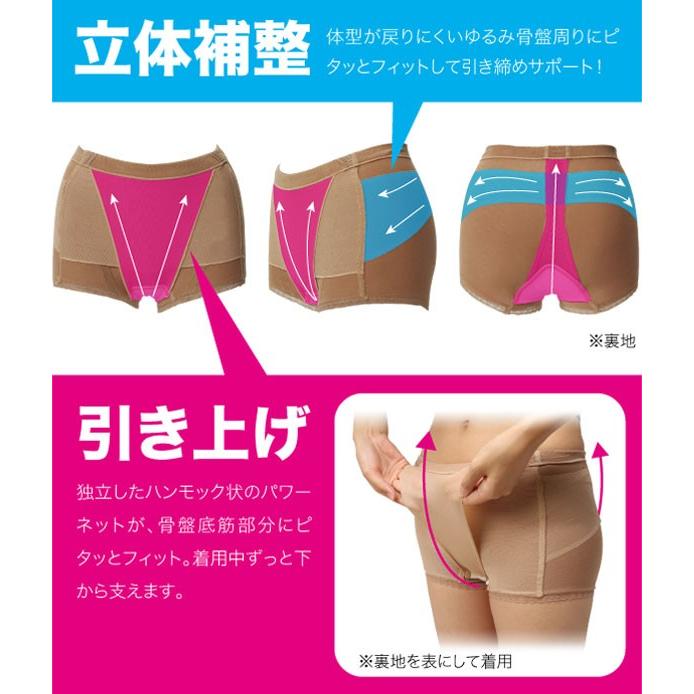 産後ガードル ニッパー モレキュット 失禁ショーツ 骨盤 骨盤補整 尿