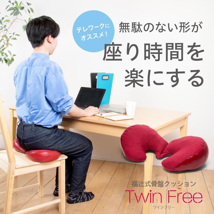 腰痛 クッション 座布団 コンパクト骨盤 座骨 長時間座ってもお尻や腰が痛くならない ツインフリー プロイデア ドリーム 0070 4035 プロイデア Yahoo ショッピング店 通販 Yahoo ショッピング