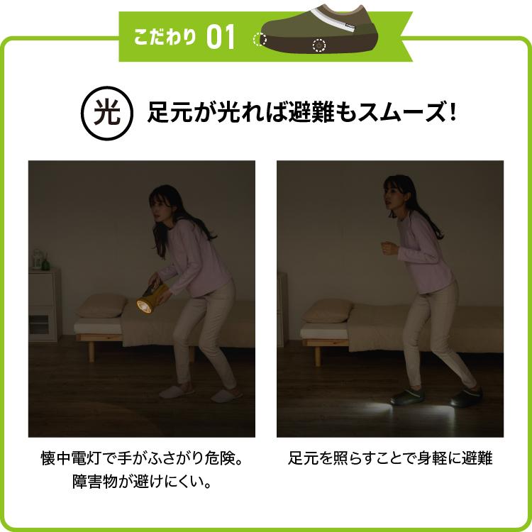 SONAENO ソナエノ 防災ライトルームシューズ　いつもの便利と、もしもの備えを 防災 災害対策 避難用 プロイデア ドリーム | PROIDEA | 20