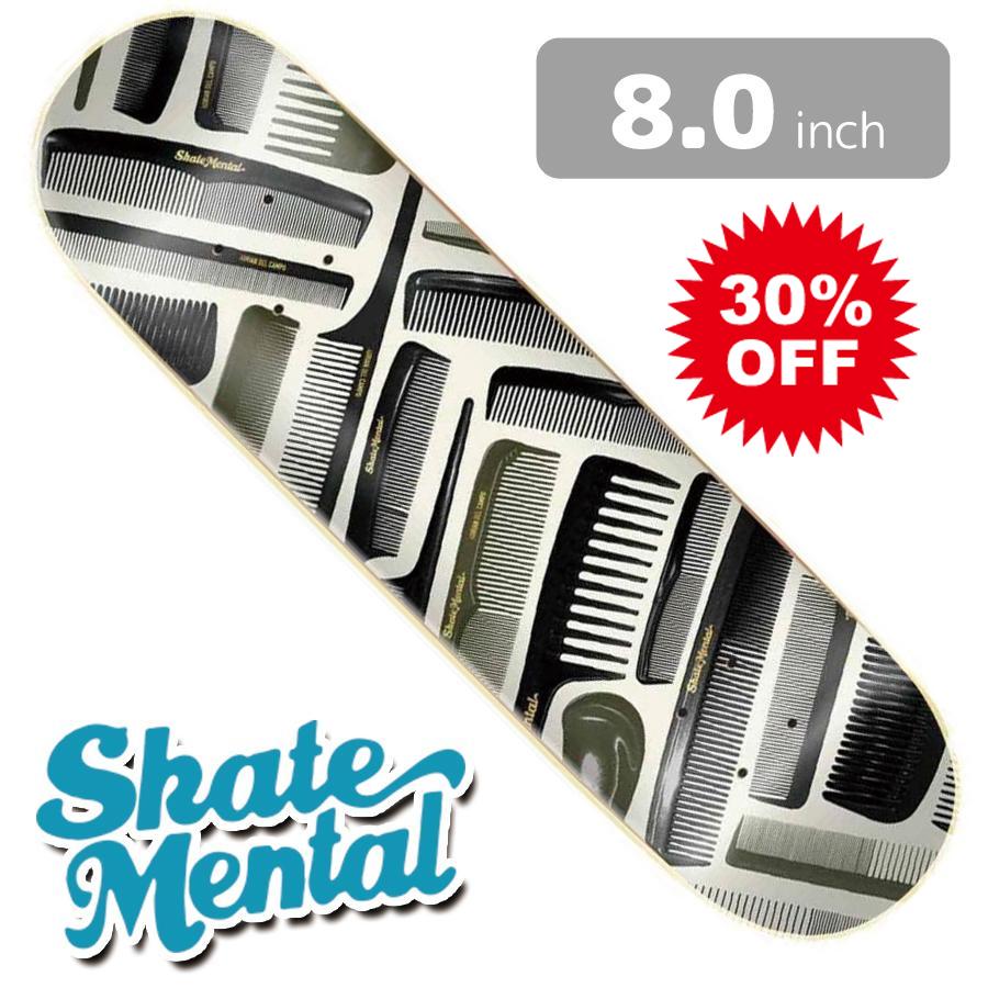 30OFF SKATE MENTAL スケートメンタル 8.0 ADRIAN DEL CAMPO / COMBS デッキ スケートボード