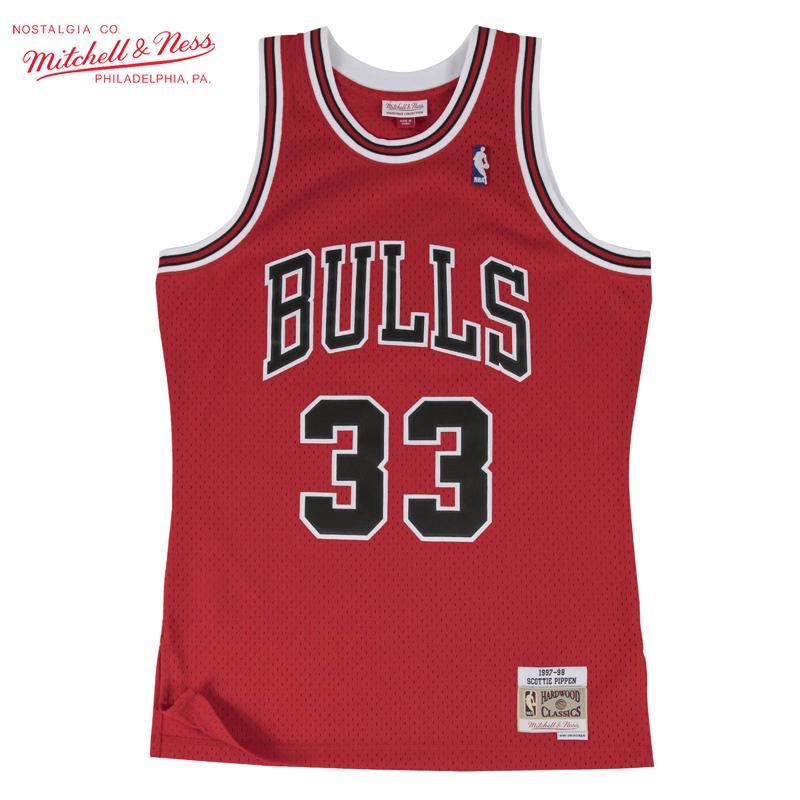 MITCHELL&NESS シカゴ・ブルズ スコッティ・ピッペン バスケットボール ゲームシャツ｜project-the-wolf｜02