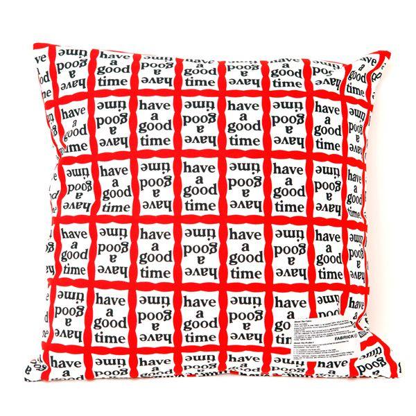 FABRICK(R) HAVE A GOOD TIME - HGT SUQUARE CUSHION COVER＋PILLOW | MEDICOM TOY