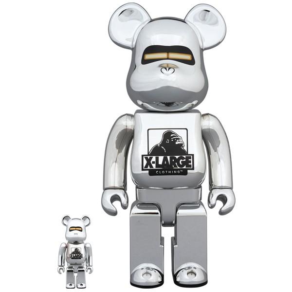 BE@RBRICK XLARGE(R) × HAJIME SORAYAMA 100％ & 400％ SILVER｜project1-6