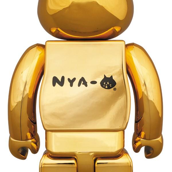 MEDICOM TOY（メディコム・トイ） BE@RBRICK にゃー 金メッキVer. 100
