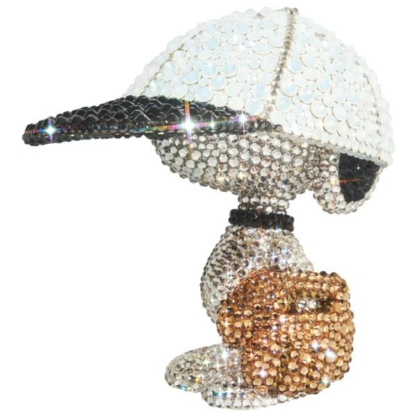 UDF CRYSTAL DECORATE SNOOPY BASEBALL PLAYER SNOOPY《ご注文から3ヶ月〜6ヶ月以内に発送予定》