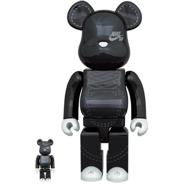 BE@RBRICK NIKE SB 2020 BLACK 100％ & 400％ | MEDICOM TOY