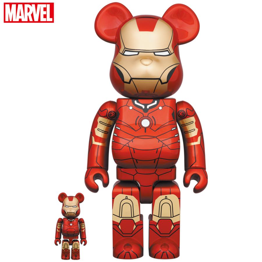BE@RBRICK IRON MAN MARK III 100％ & 400％ | MEDICOM TOY