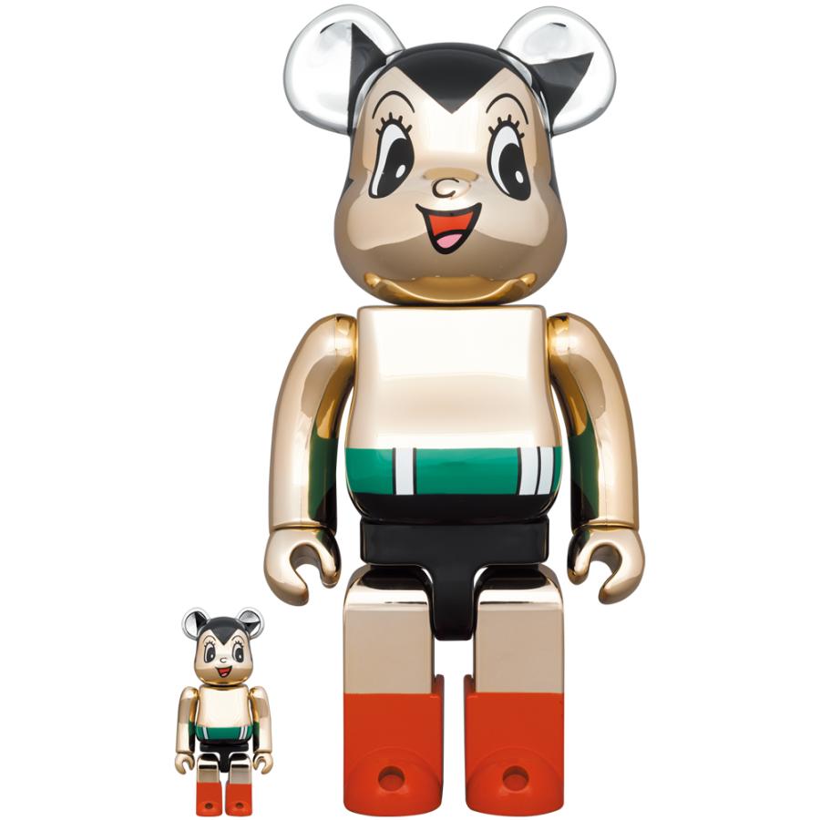 MEDICOM TOY - BE@RBRICK 鉄腕アトム CHROME Ver.100％ &amp; 400％ MEDICOM TOY BE@RBRICK 鉄腕アトム CHROME Ver.100％ & 400