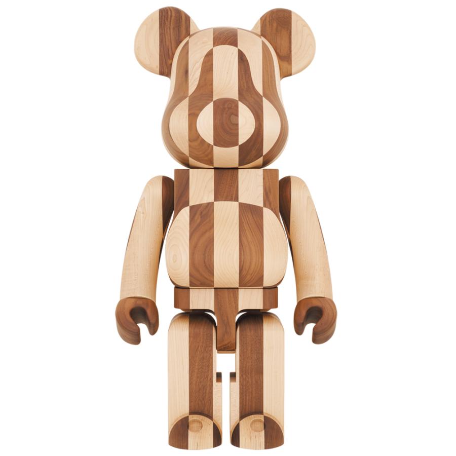 【メディコム・トイ公式】BE@RBRICK カリモク LONGITUDINAL CHESS 1000％ MEDICOM TOY karimoku wood ベアブリック インテリア 木製 オブジェ | MEDICOM TOY