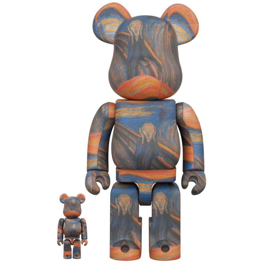 MEDICOM TOY - MEDICOM TOY メディコムトイ BE@RBRICK Edvard Munch Scream ベアブリック ムンクの叫び 100% 400% マルチ BE@RBRICK 【即納新品】BE@RBRICK CARNAGE 100％ & 400