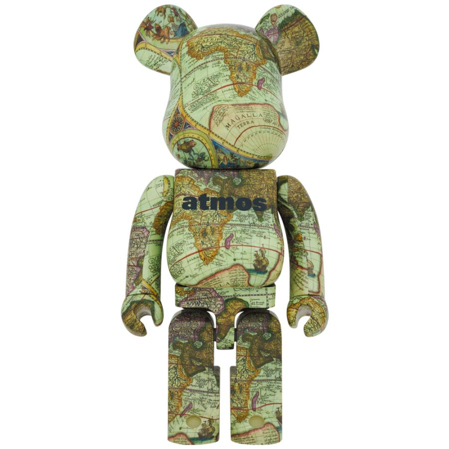 ス*ー様 【セール中】BE@RBRICK atmos AGED MAP 1000 MEDICOM TOY（メディコム・トイ） BE@RBRICK atmos AGED MAP 1000