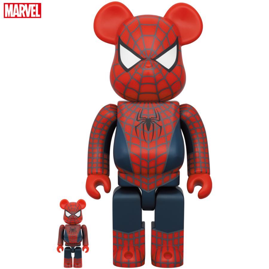 BE@RBRICK FRIENDLY NEIGHBORHOOD SPIDER-MAN 100％ & 400％ | MEDICOM TOY