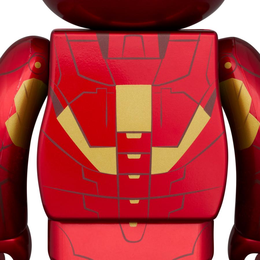 MEDICOM TOY BE@RBRICK IRON MAN MARK IV 100% & 400 MEDICOM TOY BE@RBRICK IRON MAN MARK IV 100% & 400