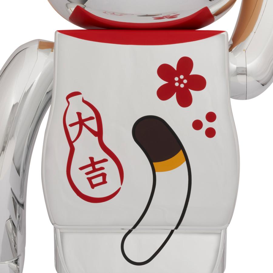 BE@RBRICK 招き猫 ペコちゃん 福 銀メッキ 1000％｜project1-6｜02