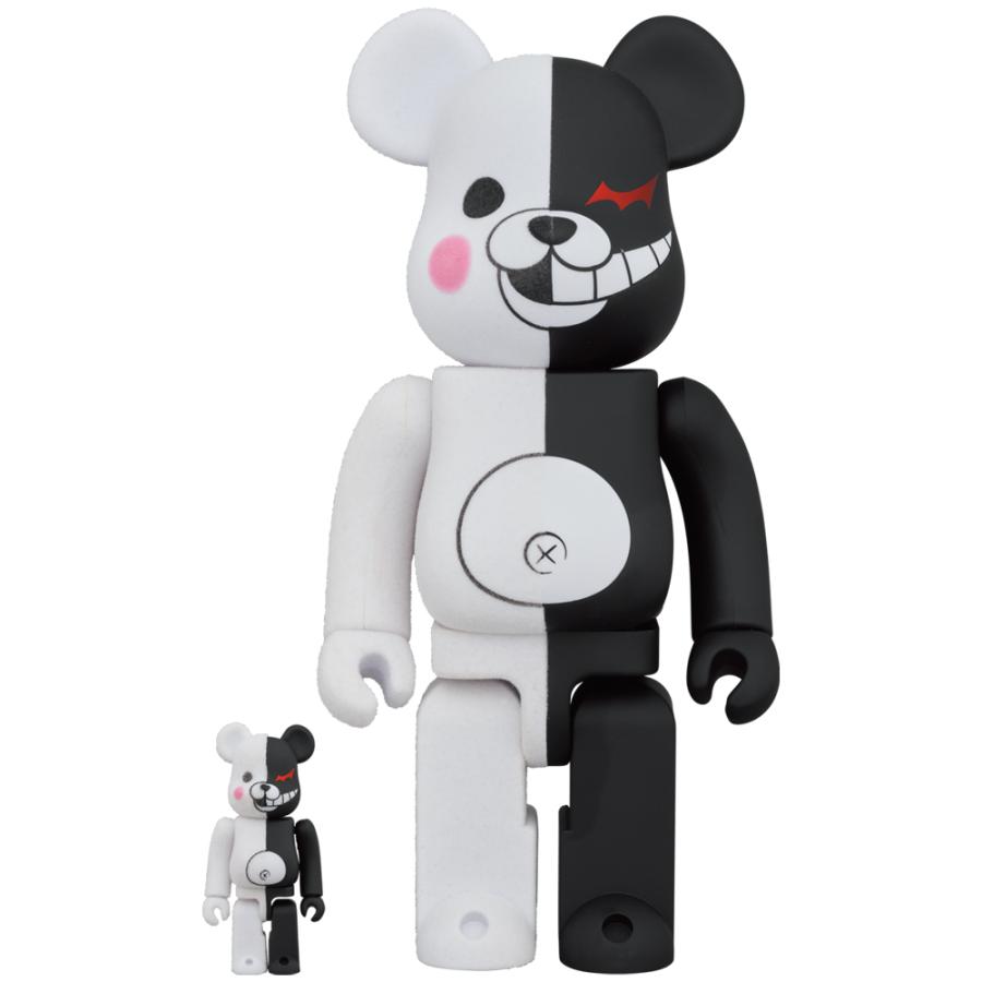 MEDICOM TOY BE@RBRICK モノクマ ラバーコート＆フロッキー Ver. 100  