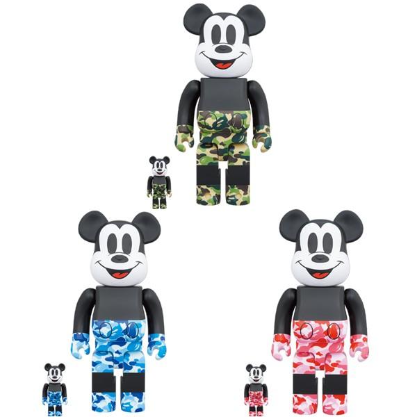 BE@RBRICK BAPE(R) MICKEY MOUSE 100％ & 400％ | MEDICOM TOY