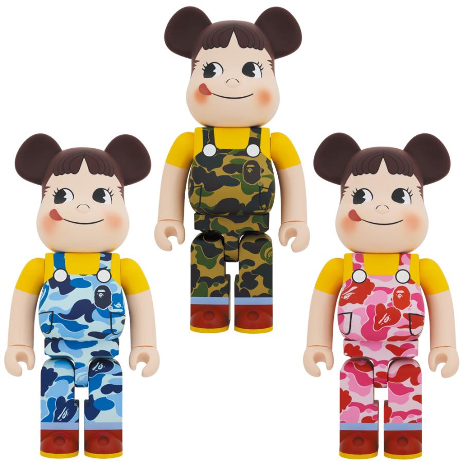 BE@RBRICK BAPE(R) ペコちゃん 1000％ GREEN／PINK／BLUE 