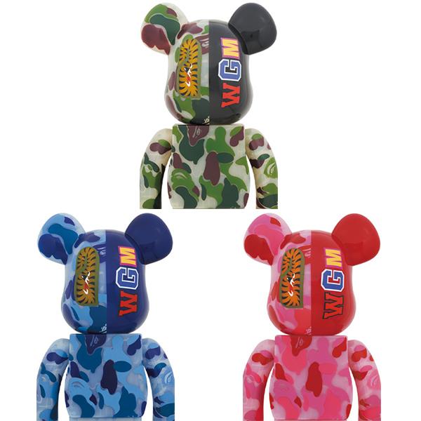 MEDICOM TOY BE@RBRICK CLEAR ABC CAMO SHARK 1000％ : MEDICOM
