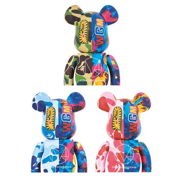 MEDICOM TOY - ワカメ出品 BAPE mika SHARK 1000% BAPE x M / mika ninagawa Medicom Toy BE@RBRICKS | Hypebeast
