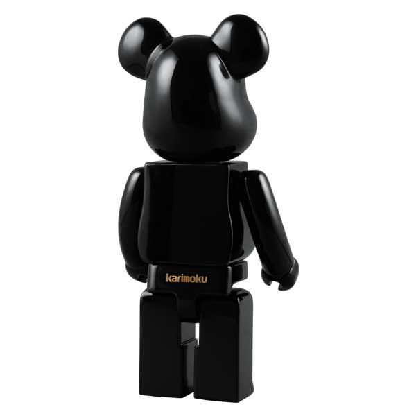 400% PIANO BLACK WOOD BE@RBRICK（ベアブリック