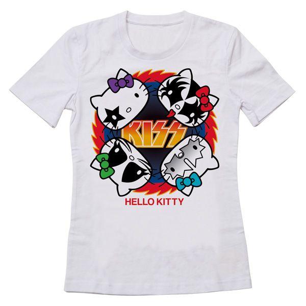 KISS × HELLO KITTYシリーズ Tシャツ ロックファイヤー（レディース）｜project1-6｜02