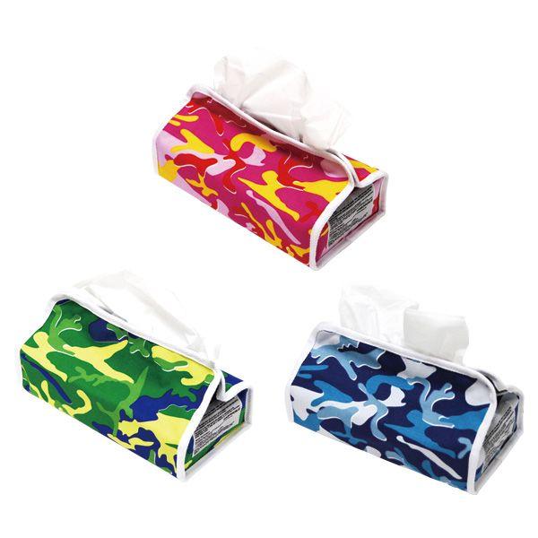 FABRICK(R) ANDY WARHOL - ANDY WARHOL CAMOFLAGE TISSUE CASE CAMO（PINK / GREEN / BLUE） | MEDICOM TOY