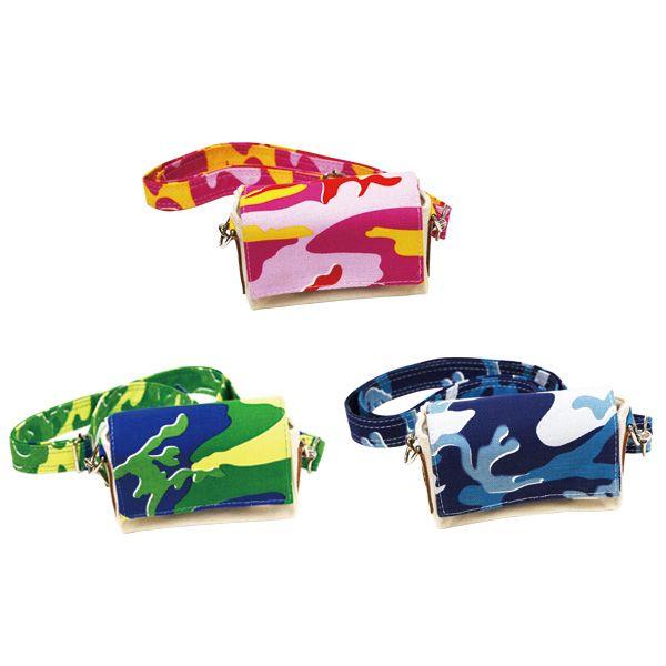 FABRICK(R) ANDY WARHOL - ANDY WARHOL CAMOFLAGE CAMERA CASE CAMO（PINK / GREEN / BLUE） | MEDICOM TOY