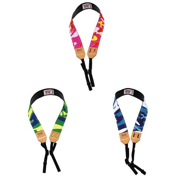 FABRICK(R) ANDY WARHOL - ANDY WARHOL CAMOFLAGE CAMERA STRAP CAMO（PINK / GREEN / BLUE） | MEDICOM TOY