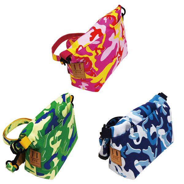 FABRICK(R) ANDY WARHOL - ANDY WARHOL CAMOFLAGE CAMERA BAG CAMO （PINK / GREEN / BLUE） | MEDICOM TOY | 01