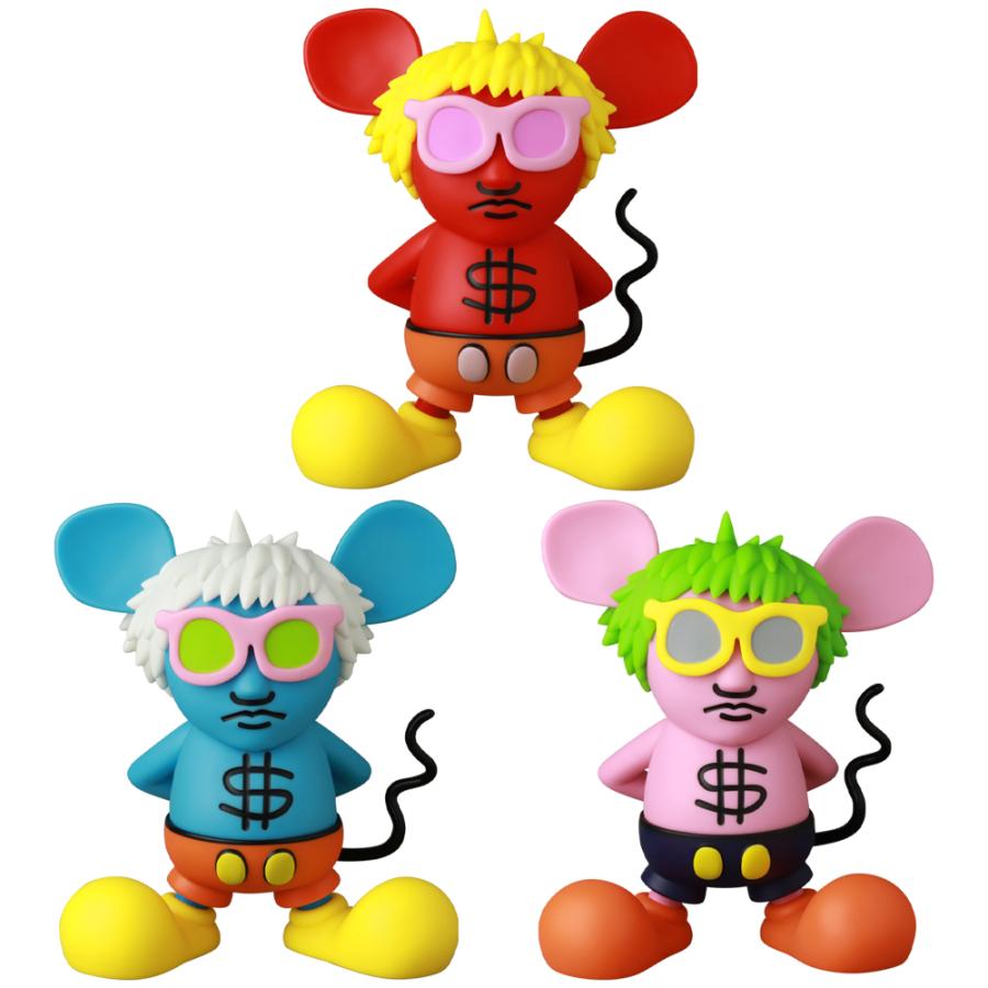 VCD アンディ・ウォーホル ANDY MOUSE　３体セット 3体セット】VCD ANDY MOUSE メディコムトイ VCD アンディマウス