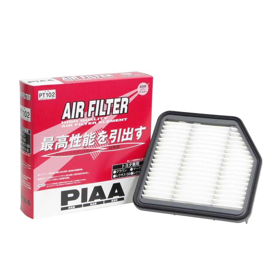 PIAA(ピア) 車用 エアフィルター AIR FILTER 1個入 [トヨタ車用] クラウン・マークX・レクサス_他 PT102 | 