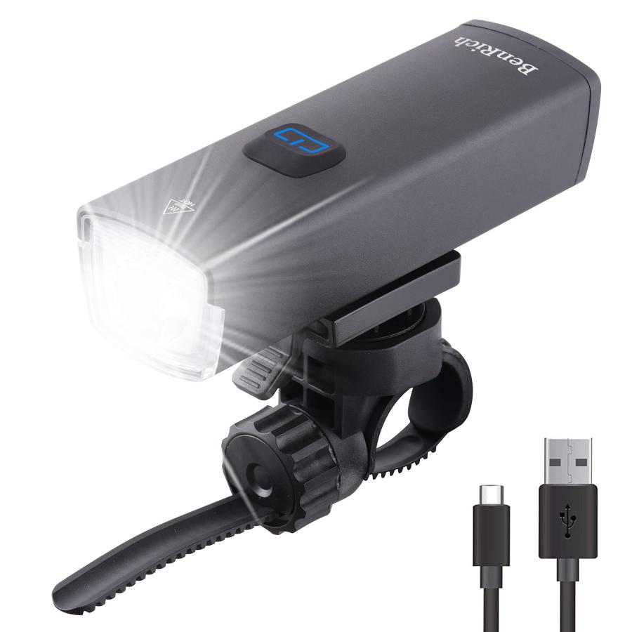 BenRich 自転車 ライト 3000mAh Type-C充電 1000ルーメン 5段階調光 高輝度LED 防水 懐中電灯対応 通勤・登山 ...