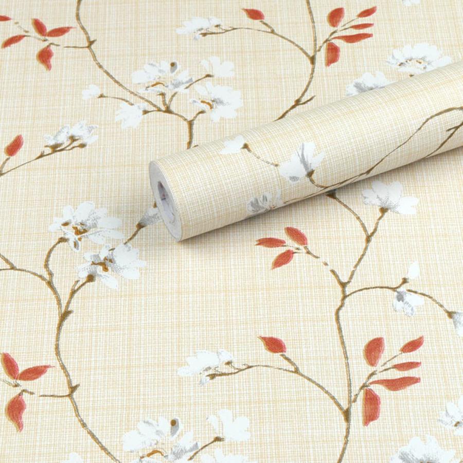 Homya 壁紙 シール 剥がせる リメイクシート 防水シール 45cm*10m リフォームシート 防カビ カッティングシート のり付き 花柄 | 