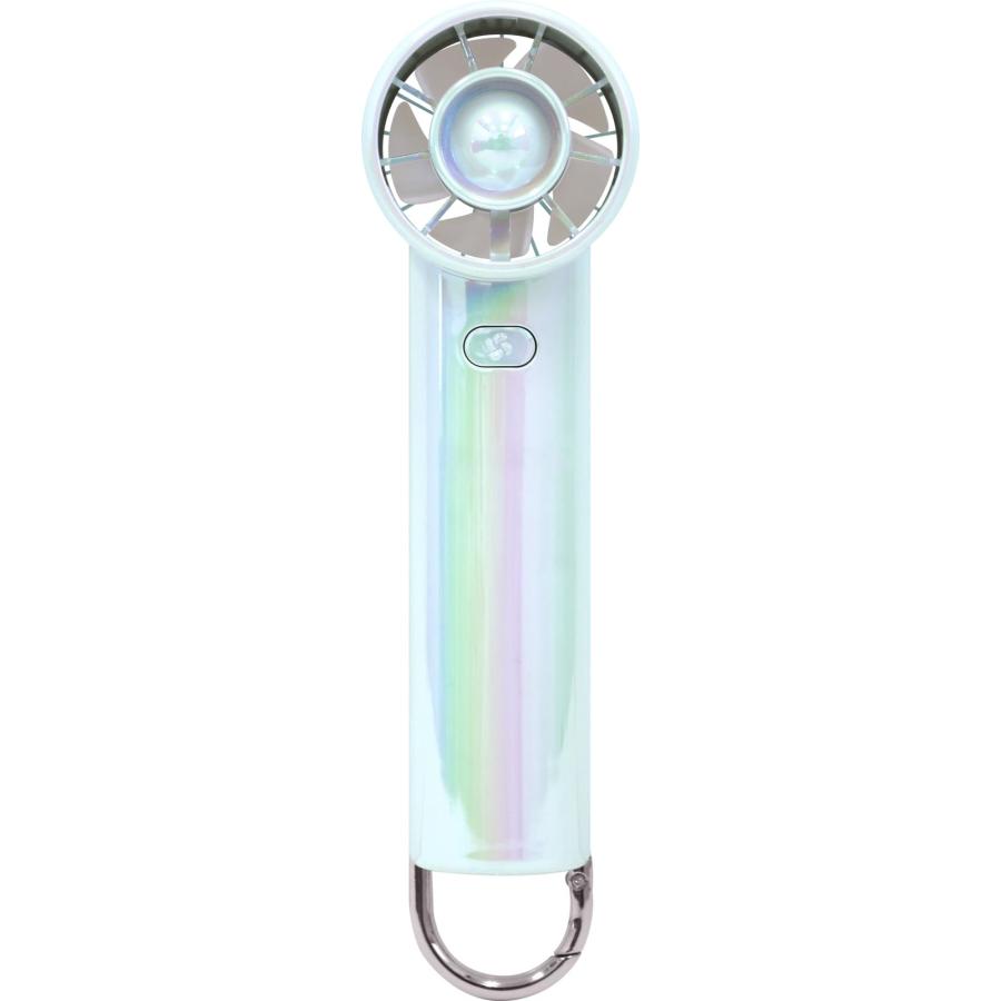 トレードワン(TRADE ONE) 【2025newモデル】 ハンディファン ミニターボ オーロラブルー 携帯扇風機 風量3段階調節 USB充電式 T | 