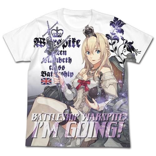 送料無料対象商品 コスパ 艦隊これくしょん 艦これ ウォースパイト フルグラフィックtシャツ White ネコポス ゆうパケット対応 Project Core 通販 Yahoo ショッピング