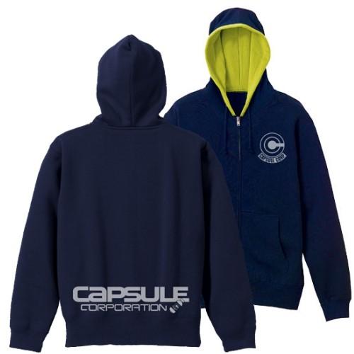 コスパ ドラゴンボールZ CAPSLE CORP.ジップパーカー NAVY×BRAZING