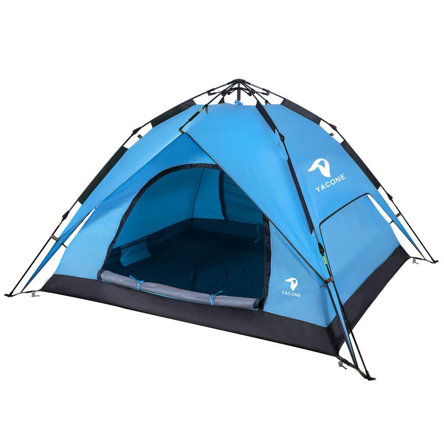 YACONE ワンタッチテント アウトドア キャンプ 組立簡単 防水 4人用 Amazon | YACONE ワンタッチテント テント 3～4人用 ワンタッチ