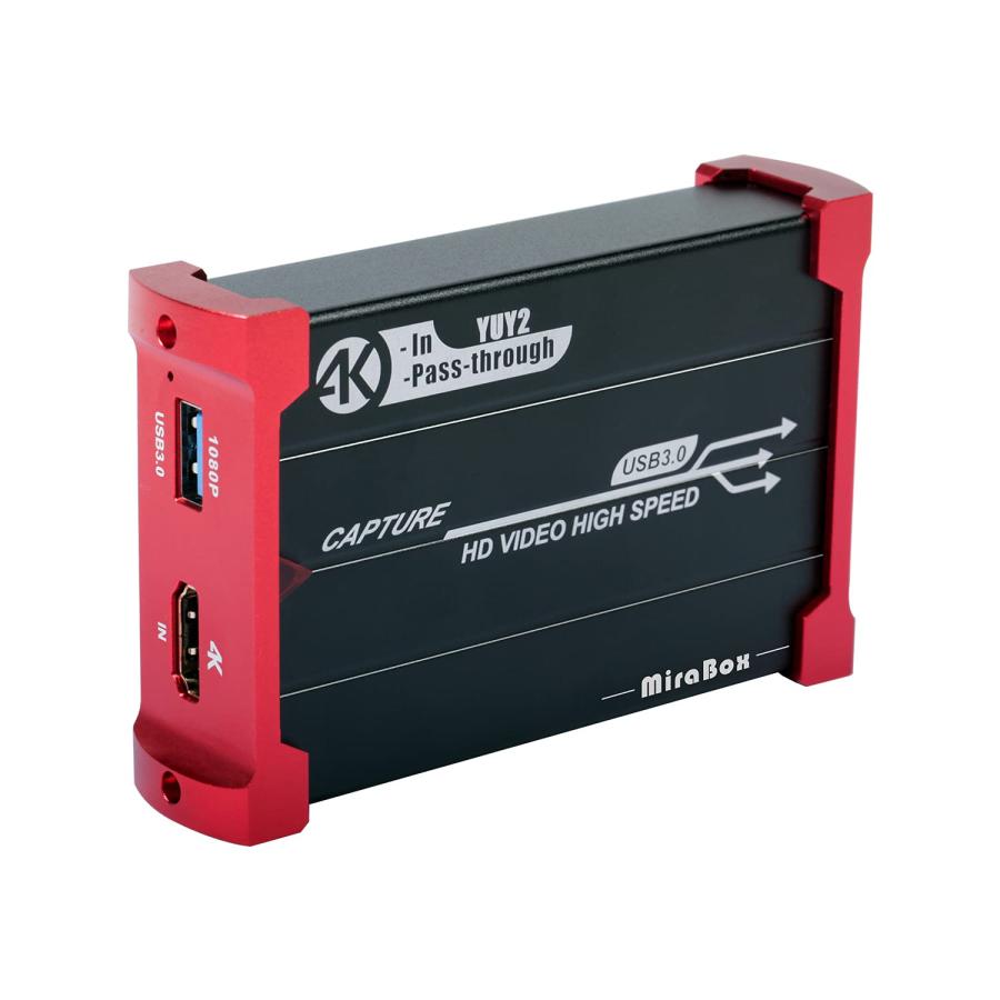 Mirabox 4K キャプチャーボード USB 3.0ビデオゲームキャプチャ Mirabox 4K キャプチャーボード USB 3.0ビデオゲームキャプチャ