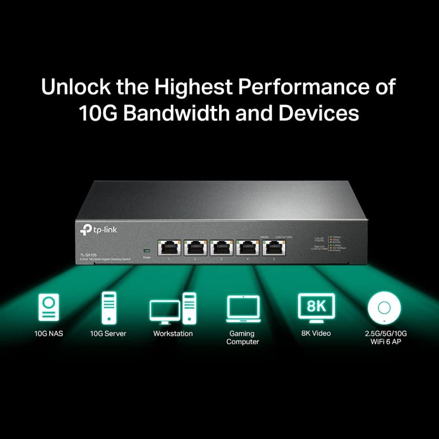 TP-Link 5ポート 全ポート10G対応 10G マルチギガビット アンマネージ 