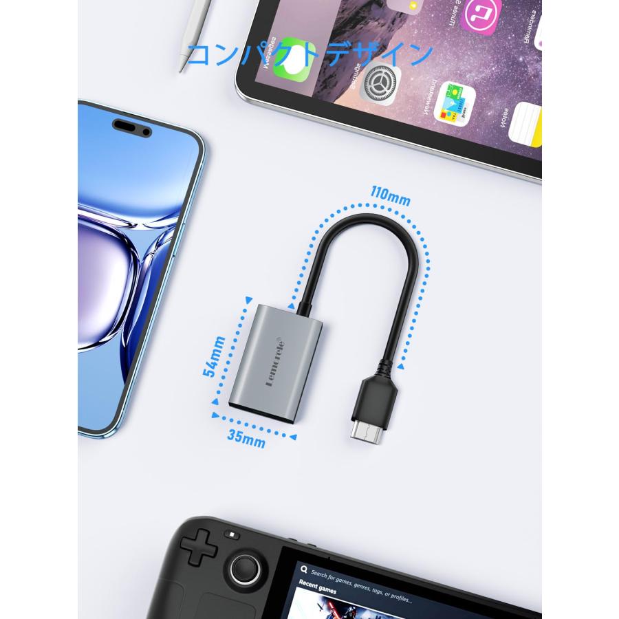 HDMI to USB C 交換アダプター 4K@60Hz Xreal One hub/VITURE AR 