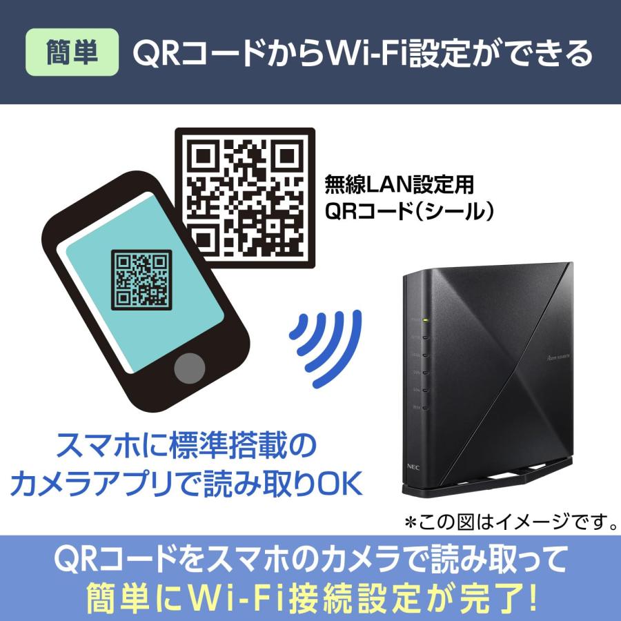n*n様 【美品】NEC ルーター WX5400T6 NEC NEC Wi-Fiルータ Aterm(エーターム) ［Wi-Fi 6E(ax) /IPv6
